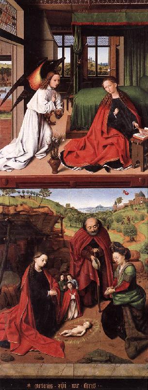 CHRISTUS, Petrus Annunciation and Nativity jkhj Germany oil painting art